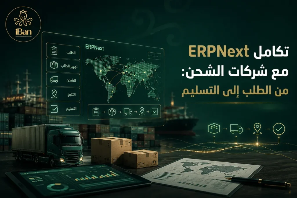 تكامل ERPNext مع شركات الشحن: من الطلب إلى التسليم
