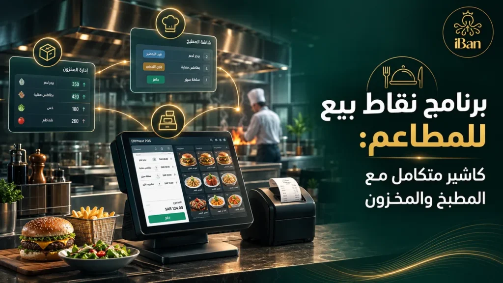 برنامج نقاط بيع للمطاعم: كاشير متكامل مع المطبخ والمخزون