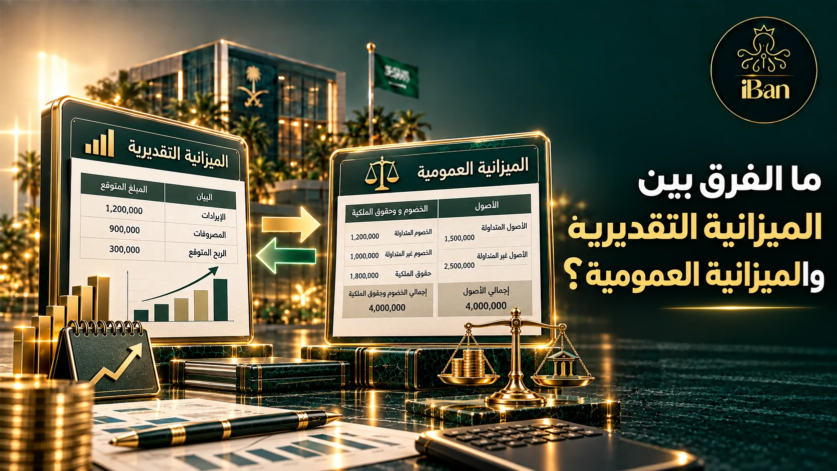 إعداد الميزانية تصميم يوضح ما الفرق بين الميزانية التقديرية والميزانية العمومية؟