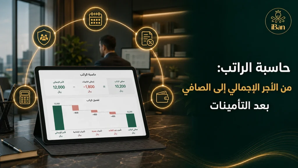 حاسبة الراتب: من الأجر الإجمالي إلى الصافي بعد التأمينات