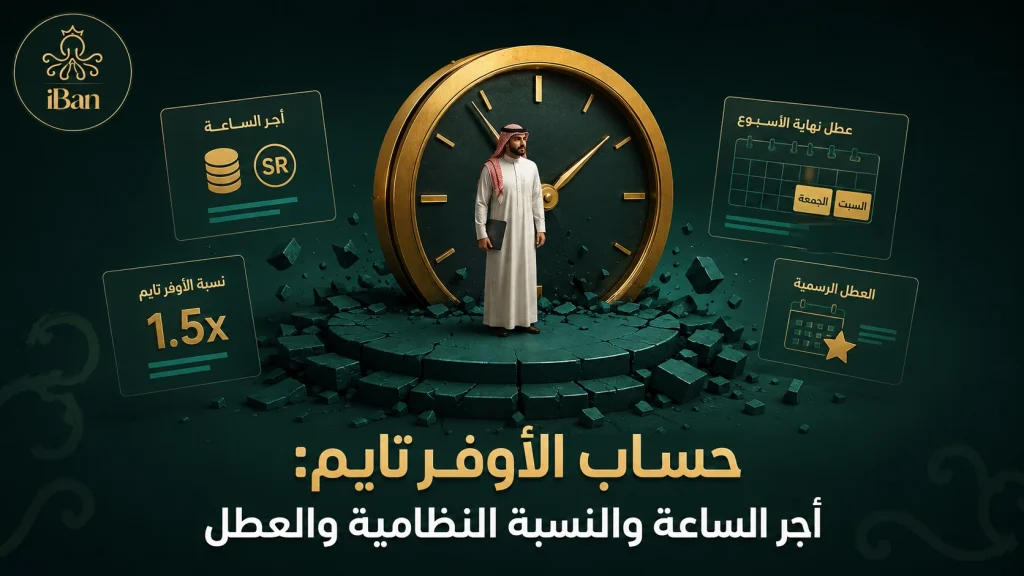 حساب الأوفر تايم: أجر الساعة والنسبة النظامية والعطل
