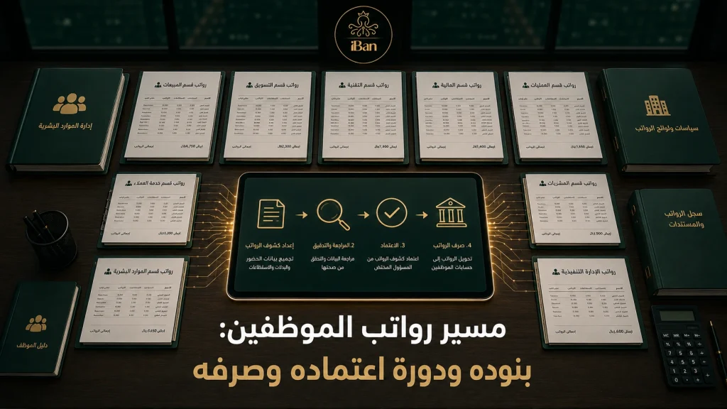 مسير رواتب الموظفين: بنوده ودورة اعتماده وصرفه