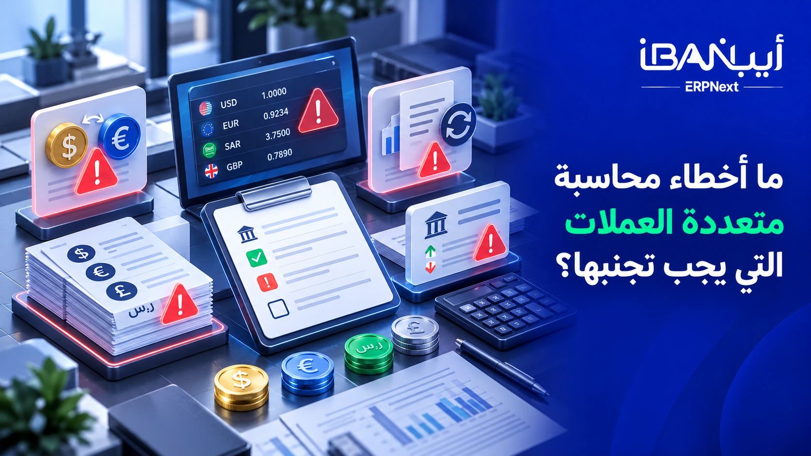 أخطاء المحاسبة متعددة العملات في ERPNext